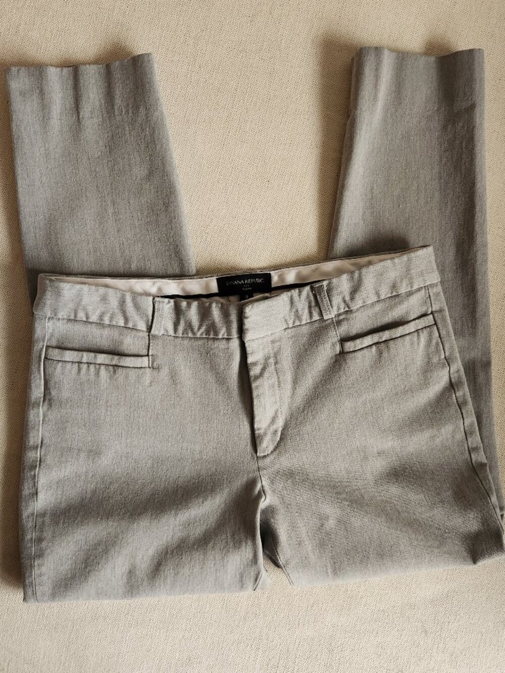 Banana Republic Sloan Gray Heather Slim Pants - Size 8